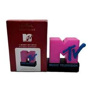 Hallmark MTV Music Television I Want My MTV! Ornament Magic Light & Sound 2021